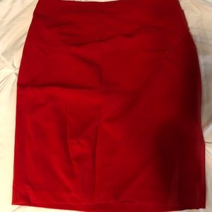 New York and Company red pencil skirt size 6